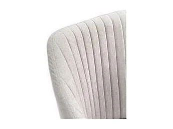 Pack de 2 sillones para comedor Marc tapizado textil gris claro, 88cm(alto) 55cm(ancho) 57