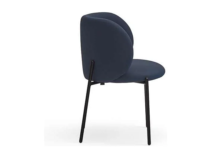 Pack de 2 sillas modelo Mogi tapizado en textil azul marino, 49/81cm (alto) 59cm (ancho) 5