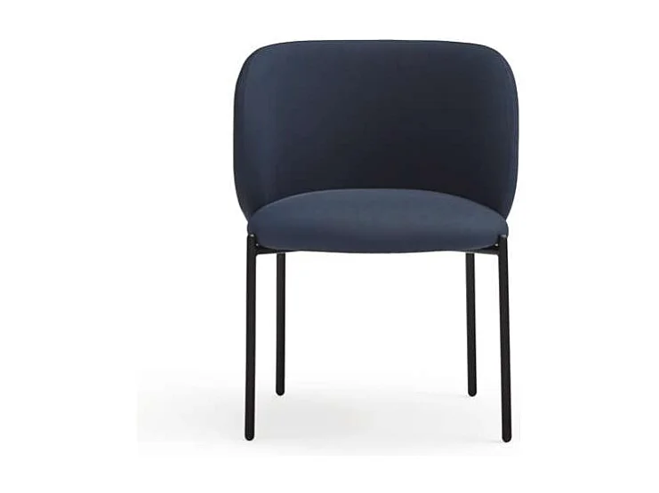 Pack de 2 sillas modelo Mogi tapizado en textil azul marino, 49/81cm (alto) 59cm (ancho) 5