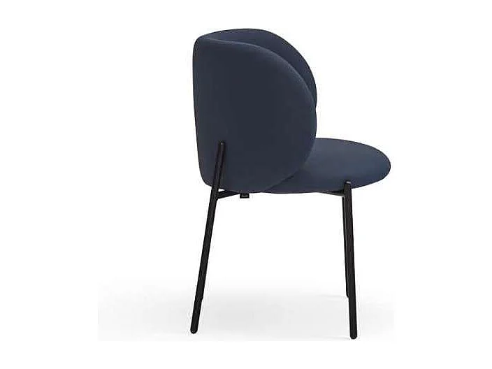 Pack de 2 sillas modelo Mogi tapizado en textil azul marino, 49/81cm (alto) 59cm (ancho) 5