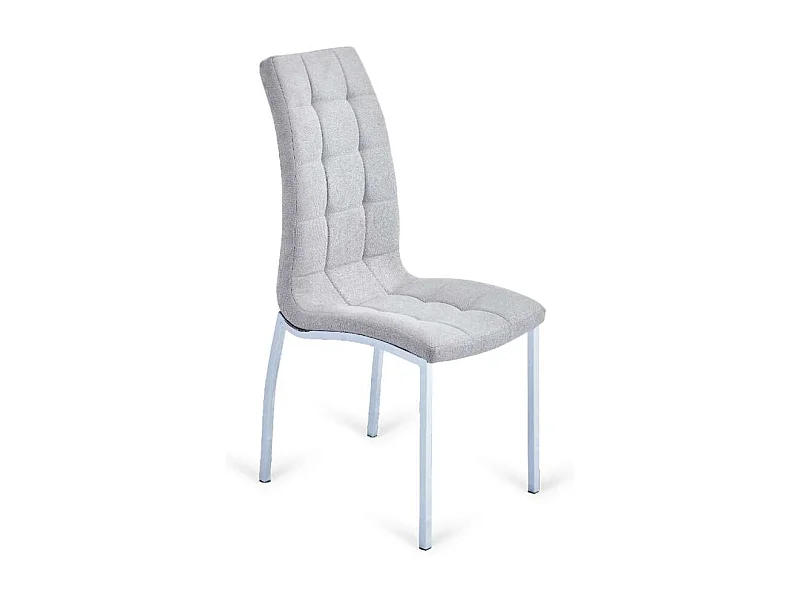 Pack 4 sillas San Sebastián tapizado en tela tipo lido piedra. 96 cm (alto) 42 cm (ancho)