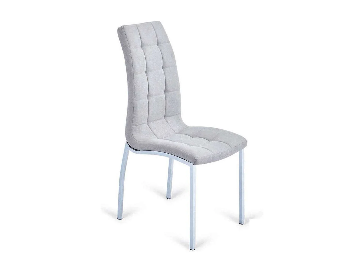 Pack 4 sillas San Sebastián tapizado en tela tipo lido piedra. 96 cm (alto) 42 cm (ancho)