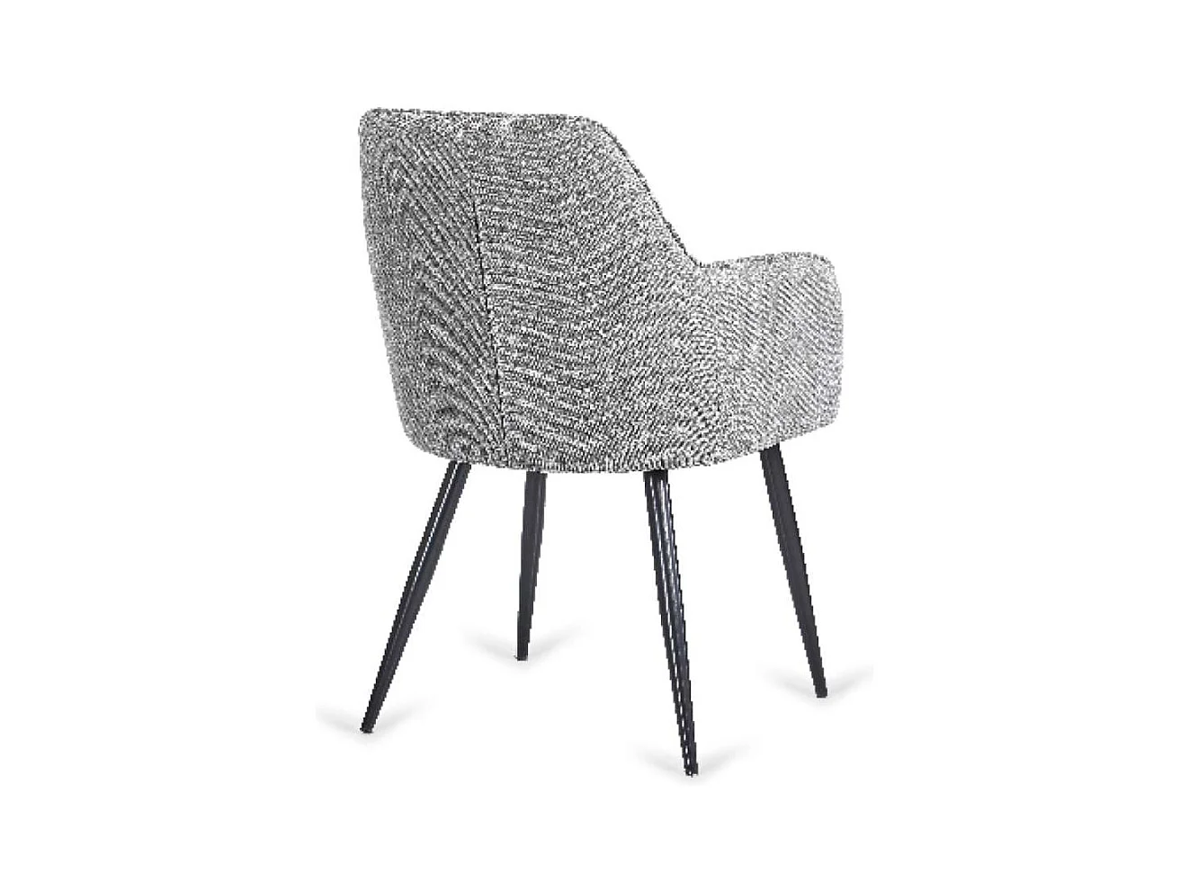 Pack de 2 sillones Víctor tapizado gris, 85 cm(alto)58 cm(ancho)55 cm(largo)