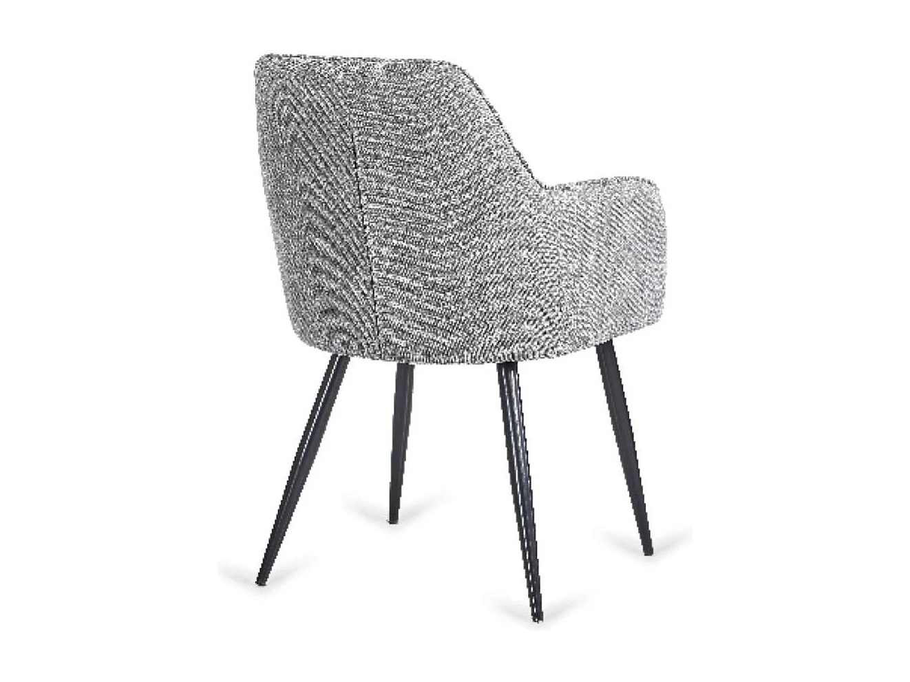 Pack de 2 sillones Víctor tapizado gris, 85 cm(alto)58 cm(ancho)55 cm(largo)