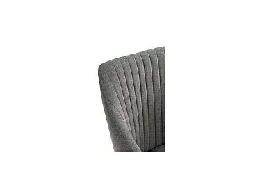 Pack de 2 sillones para comedor Marc tapizado textil negro, 88cm(alto) 55cm(ancho) 57cm(fo