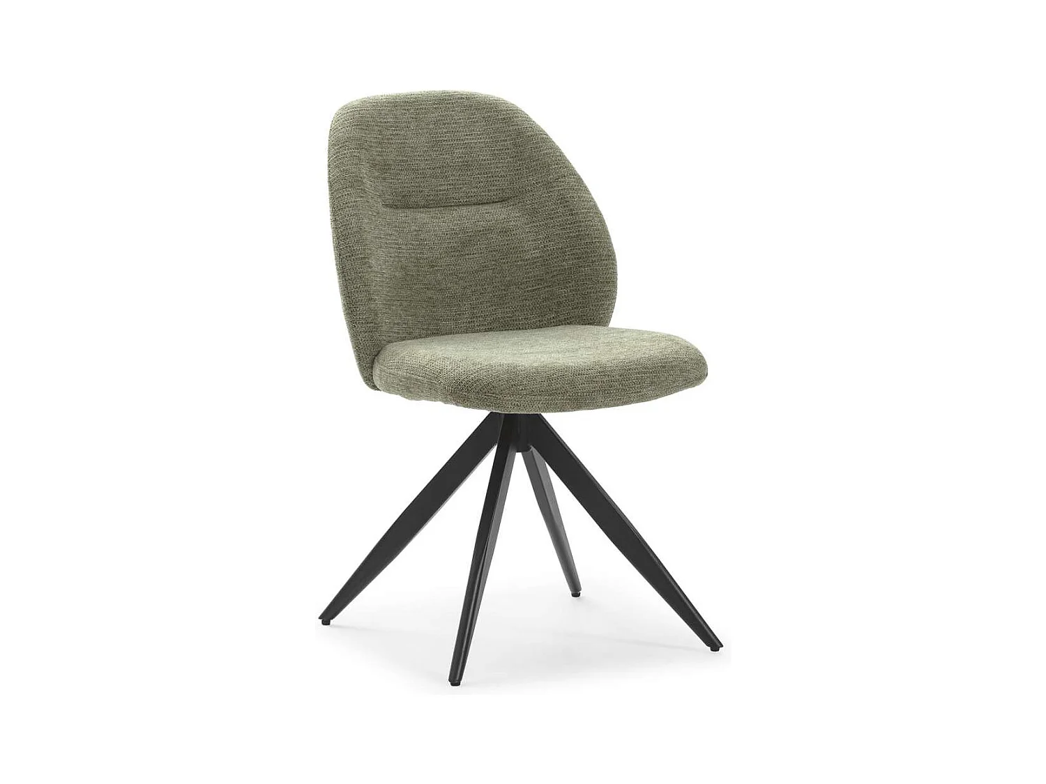 Pack de 2 sillas giratorias modelo Tamesis tapizado textil verde, 85cm(alto) 49.5cm(ancho)