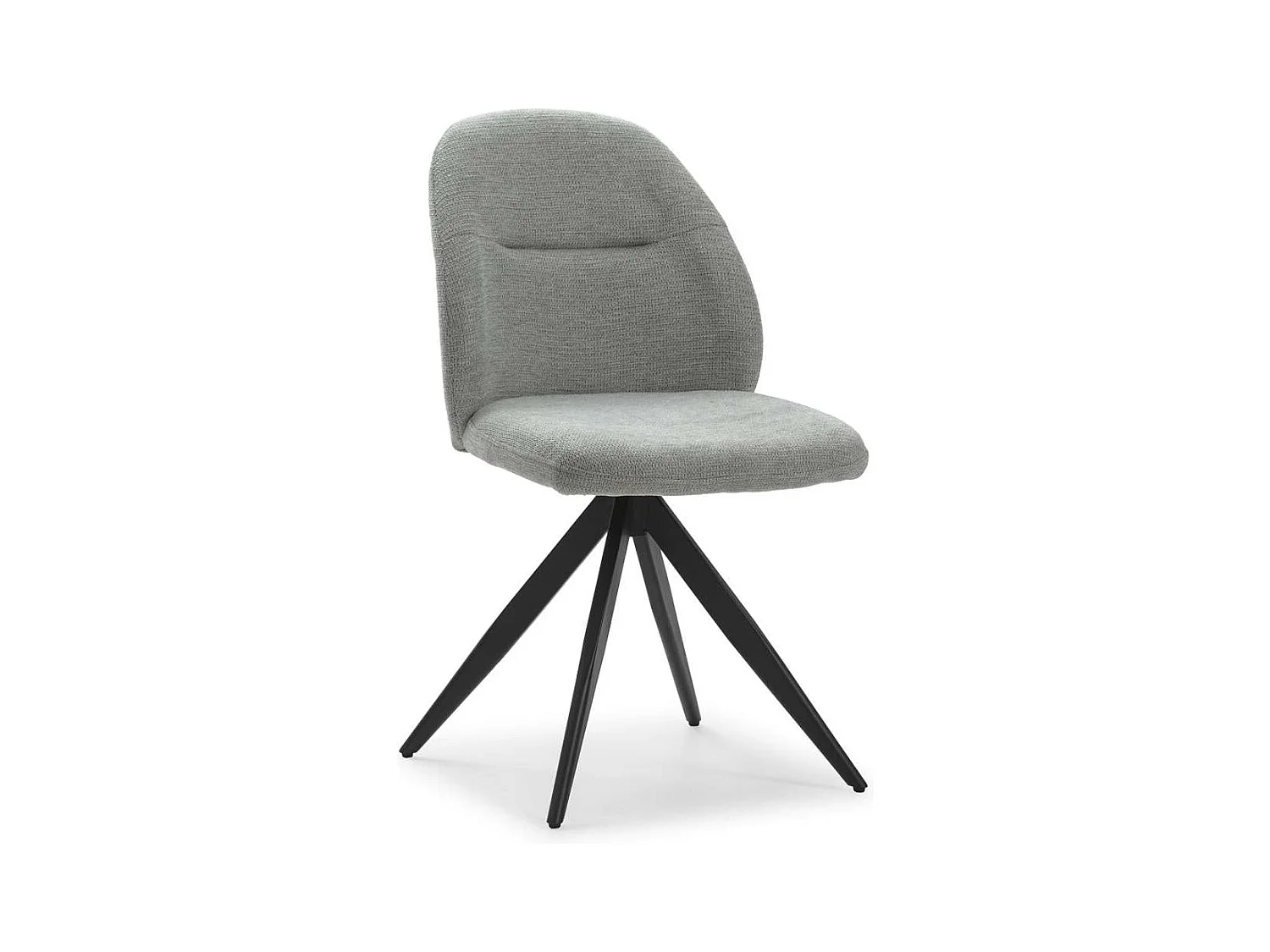 Pack de 2 sillas giratorias modelo Tamesis tapizado textil gris claro, 85cm(alto) 49.5cm(a