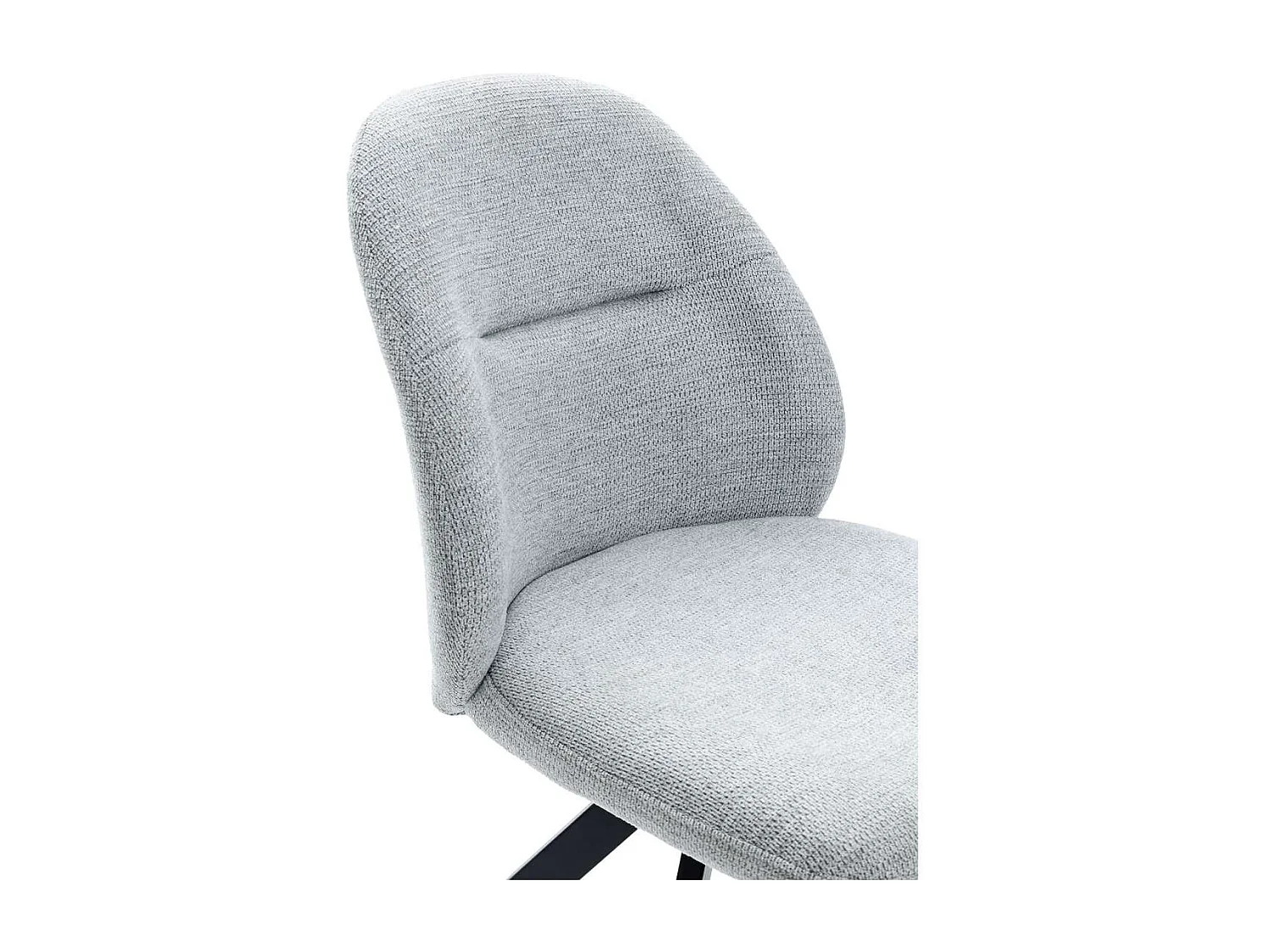 Pack de 2 sillas giratorias modelo Tamesis tapizado textil gris claro, 85cm(alto) 49.5cm(a