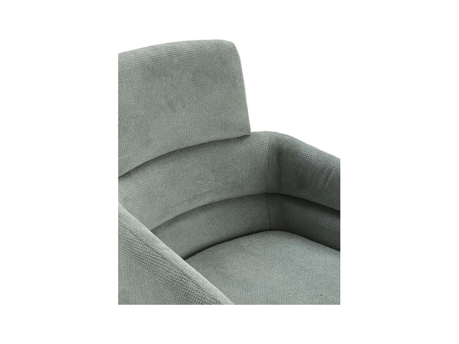 Pack de 2 sillones giratorios modelo Maggie tapizado textil turquesa, 93cm(alto) 58cm(anch