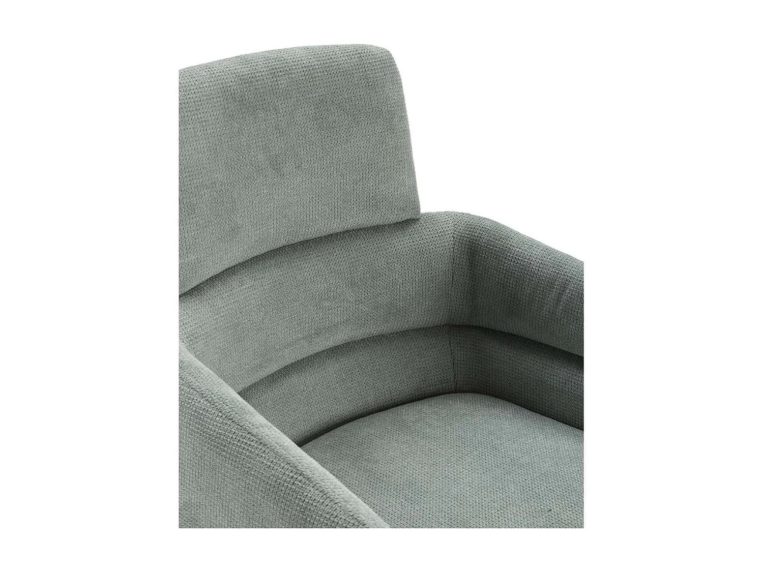 Pack de 2 sillones giratorios modelo Maggie tapizado textil turquesa, 93cm(alto) 58cm(anch
