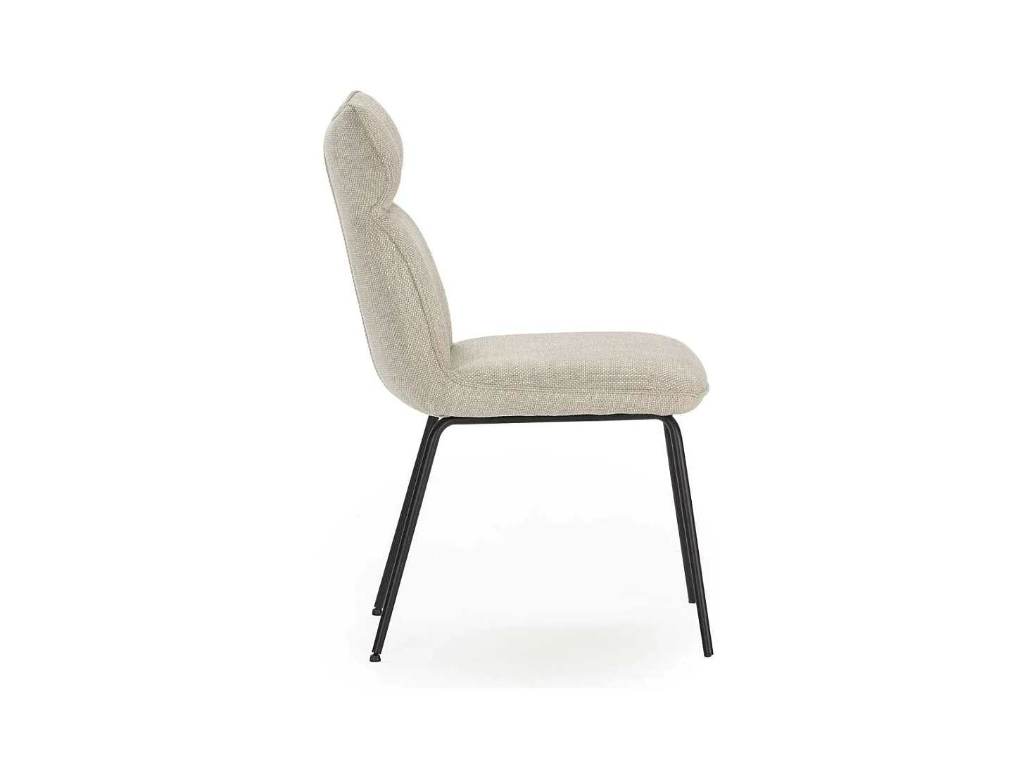 Pack de 2 sillas modelo Dimitri tapizado textil beige, 91cm(alto) 47cm(ancho) 64cm(largo)