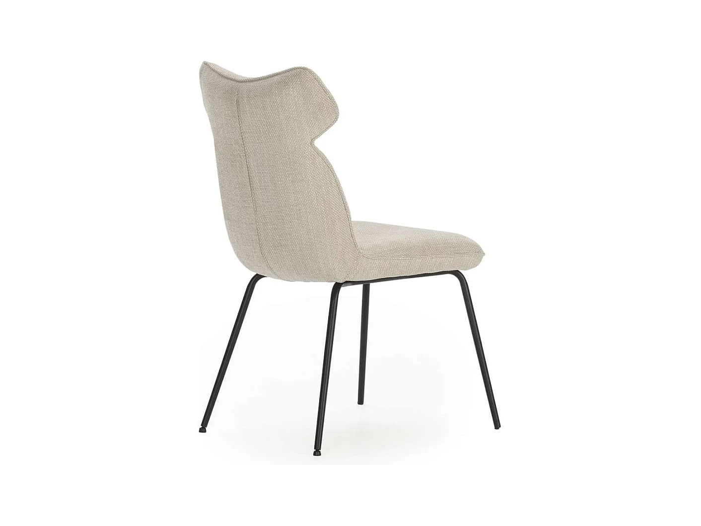 Pack de 2 sillas modelo Dimitri tapizado textil beige, 91cm(alto) 47cm(ancho) 64cm(largo)