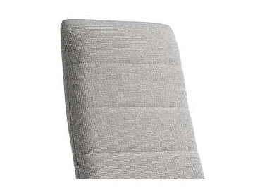 Pack 6 sillas Modelo Cíes tapizadas en tela Barrel  gris, 43cm(ancho ) 98cm(altura) 51cm(