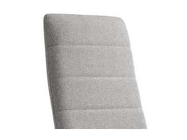 Pack 6 sillas Modelo Cíes tapizadas en tela Barrel  gris, 43cm(ancho ) 98cm(altura) 51cm(