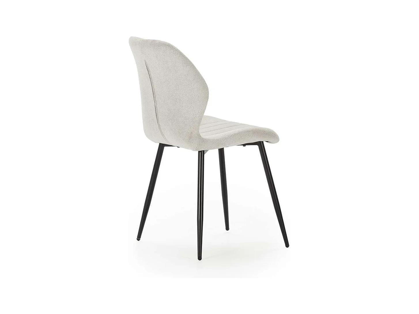 Pack de 4 sillas modelo Miño tapizado textil blanco, 85cm(alto) 47cm(ancho) 58cm(largo)