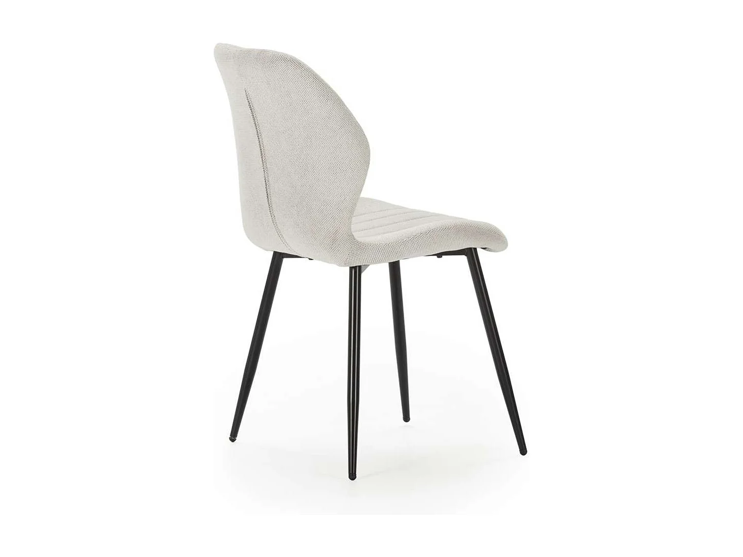 Pack de 4 sillas modelo Miño tapizado textil blanco, 85cm(alto) 47cm(ancho) 58cm(largo)