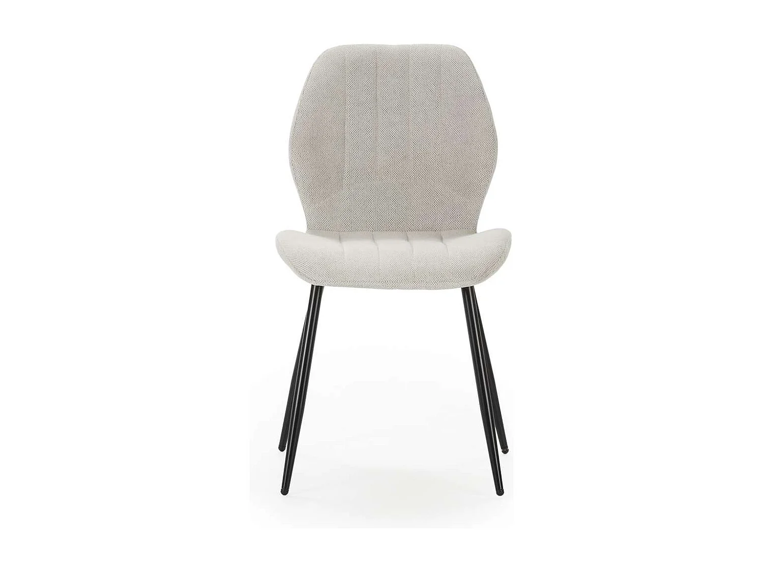 Pack de 4 sillas modelo Miño tapizado textil blanco, 85cm(alto) 47cm(ancho) 58cm(largo)