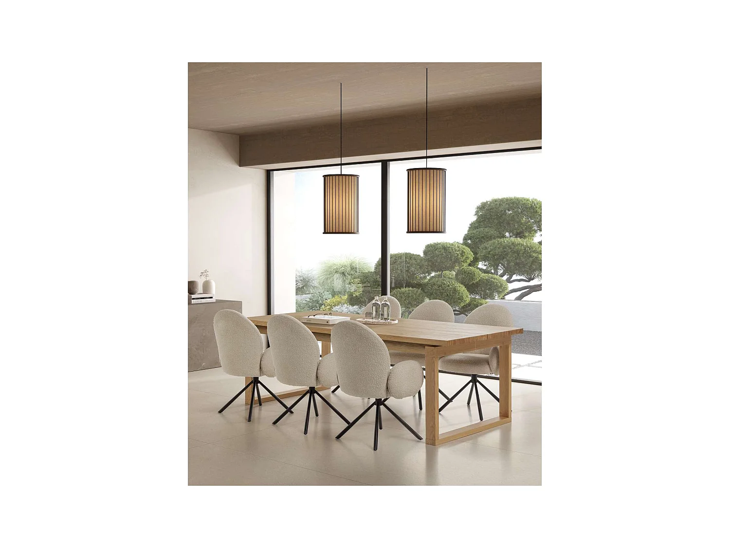 Sillón giratorio modelo Damas con brazos tapizado textil blanco, 89cm(alto) 64cm(ancho) 6