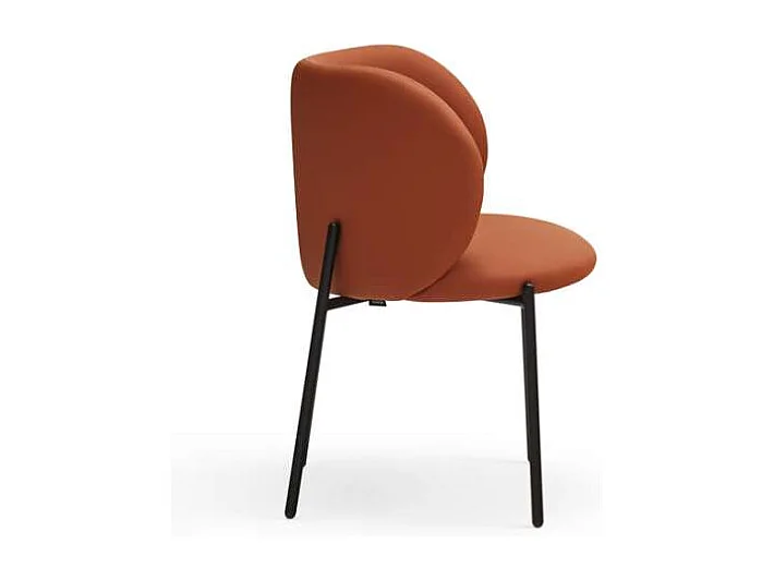 Pack de 2 sillas modelo Mogi tapizado en textil terracota, 49/81cm (alto) 59cm (ancho) 56c