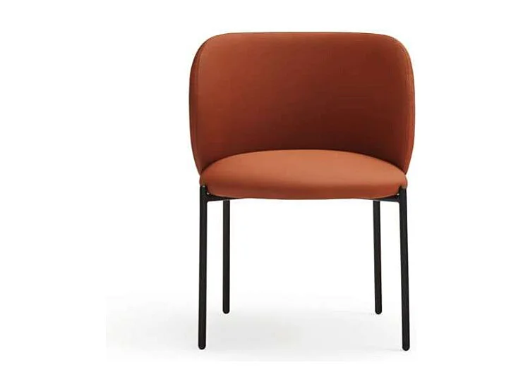 Pack de 2 sillas modelo Mogi tapizado en textil terracota, 49/81cm (alto) 59cm (ancho) 56c