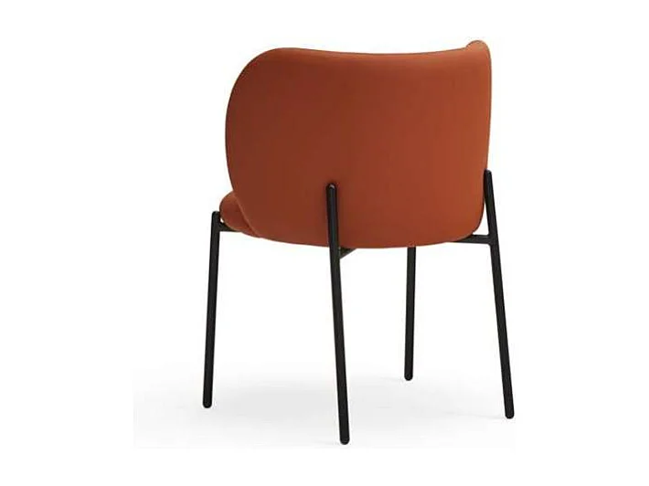 Pack de 2 sillas modelo Mogi tapizado en textil terracota, 49/81cm (alto) 59cm (ancho) 56c