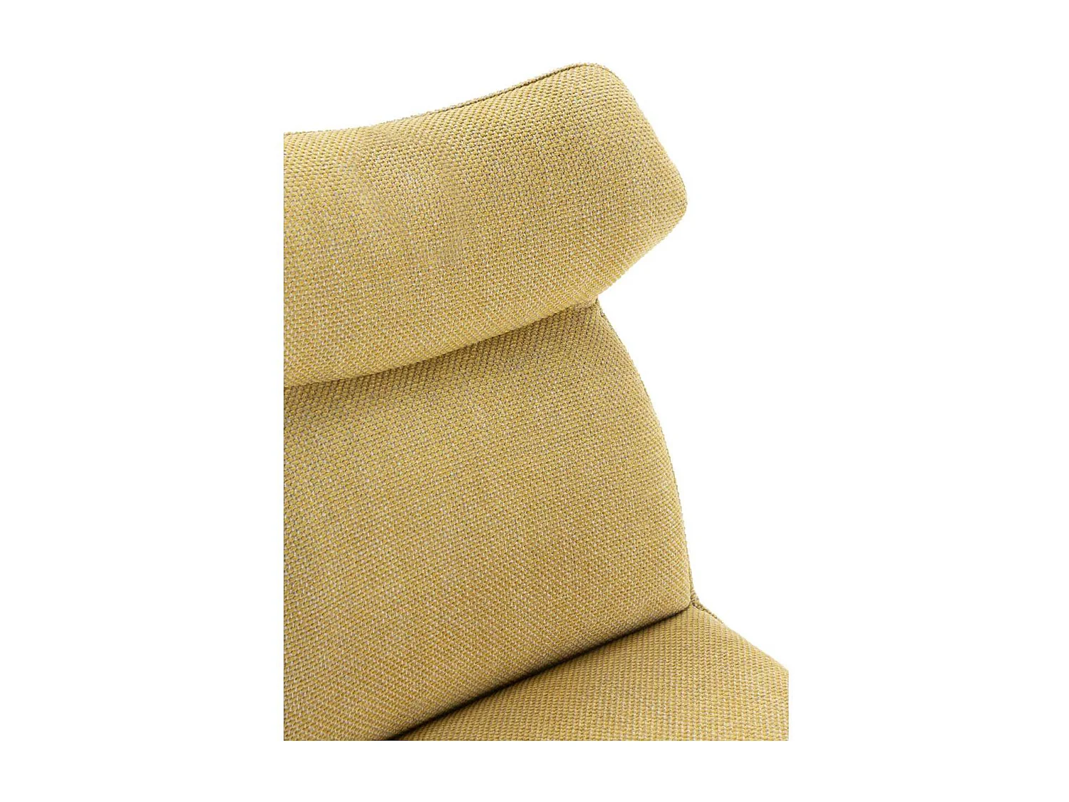 Pack de 2 sillas modelo Dimitri tapizado textil mostaza, 91cm(alto) 47cm(ancho) 64cm(largo