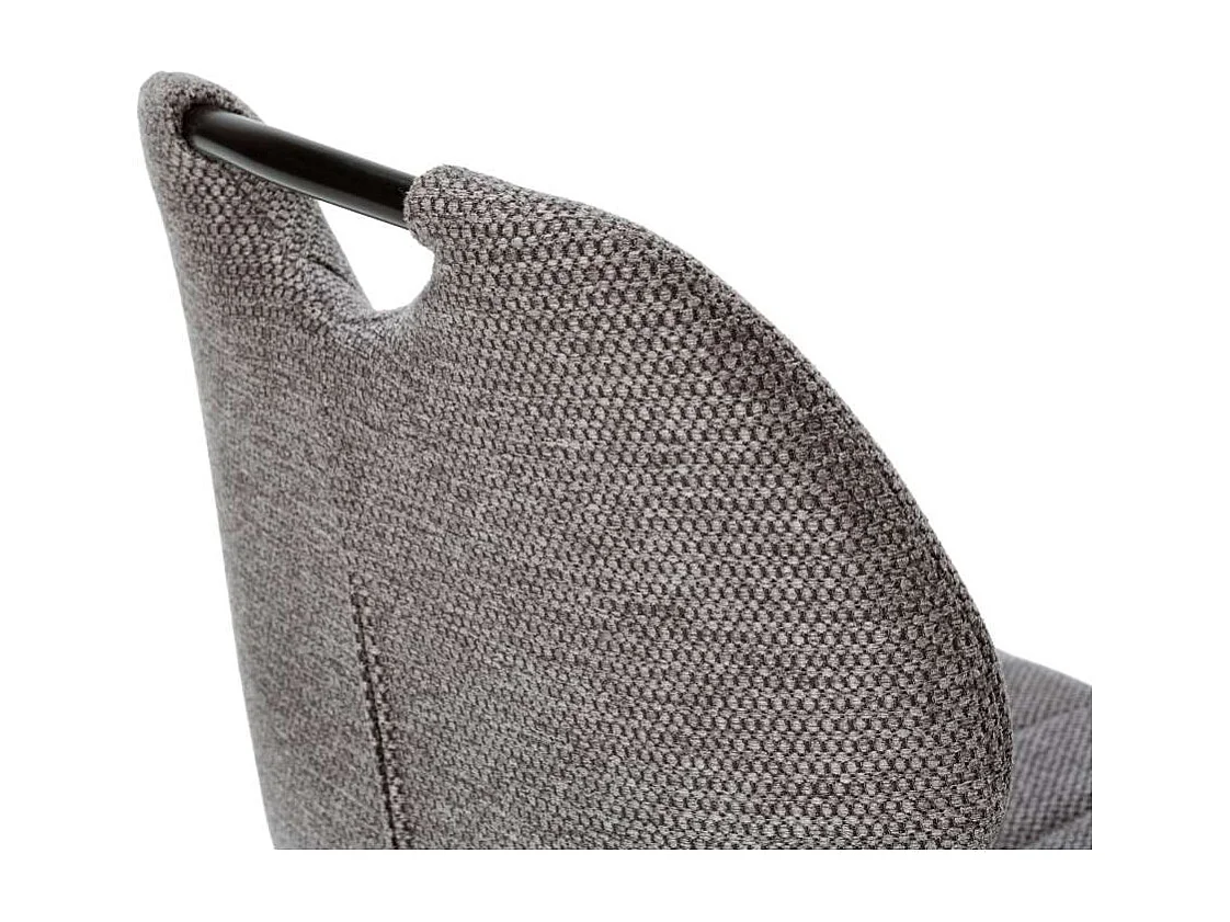 Pack de 4 sillas md-Omar tapizado textil gris antracita, 86cm(alto) 48cm(ancho) 58cm(largo