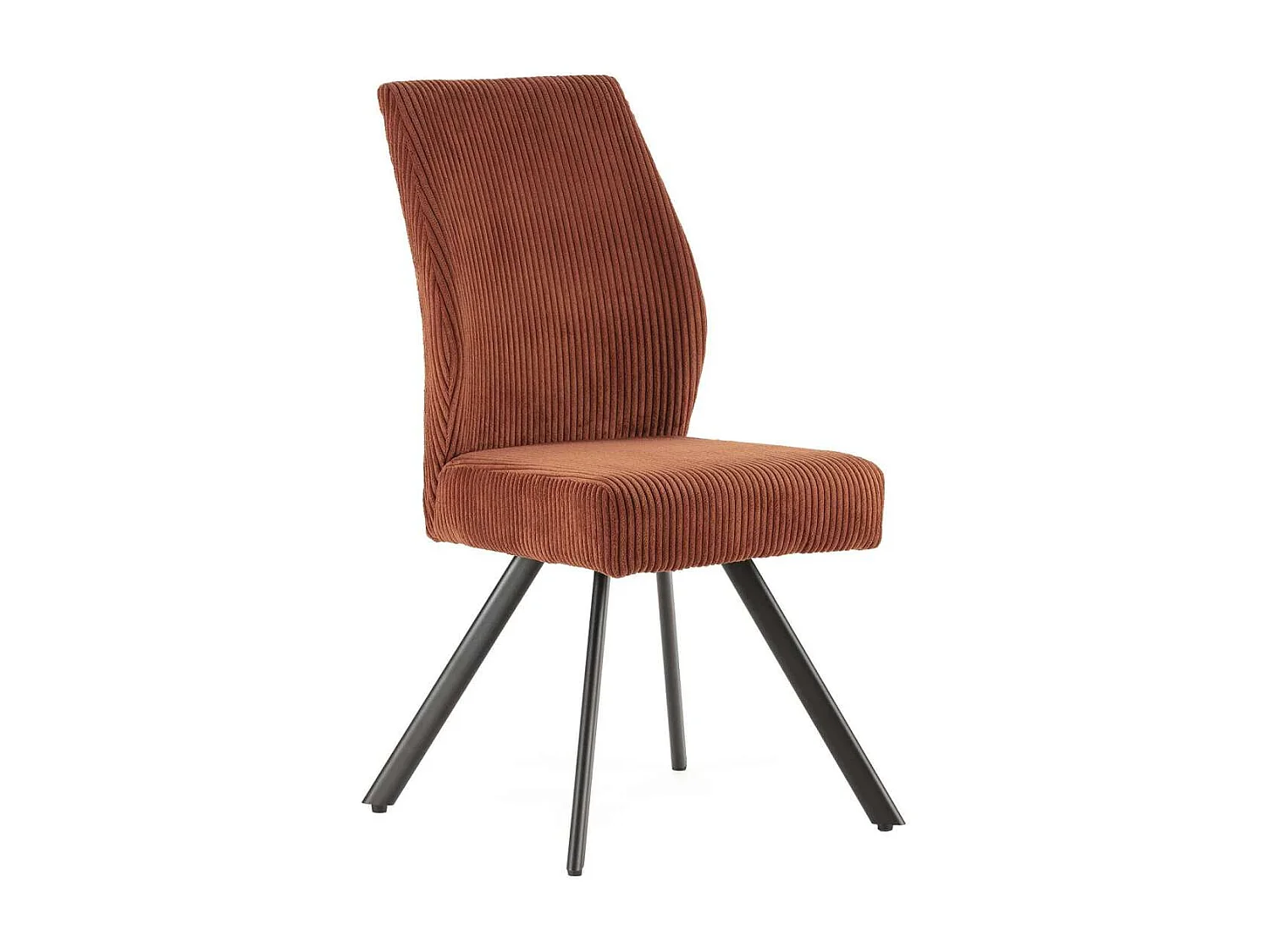 Pack de 2 sillas md-Pau tapizado textil teja, 98cm(alto) 45cm(ancho) 60cm(largo)