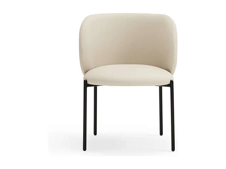 Pack de 2 sillas modelo Mogi tapizado en textil beige, 49/81cm (alto) 59cm (ancho) 56cm (l