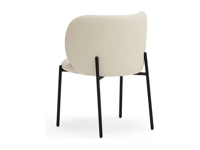 Pack de 2 sillas modelo Mogi tapizado en textil beige, 49/81cm (alto) 59cm (ancho) 56cm (l