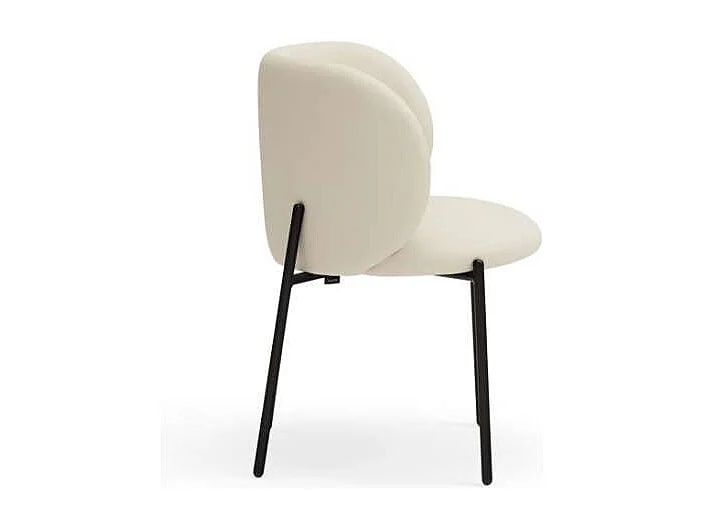 Pack de 2 sillas modelo Mogi tapizado en textil beige, 49/81cm (alto) 59cm (ancho) 56cm (l