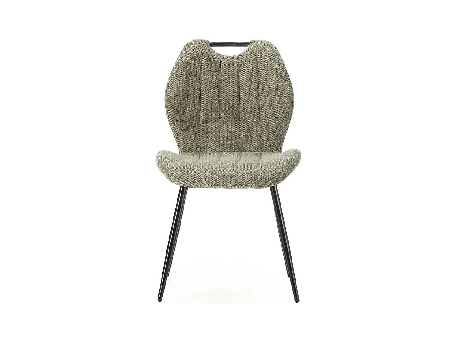 Pack de 4 sillas md-Omar tapizado textil verde/negro, 86cm(alto) 48cm(ancho) 58cm(largo)