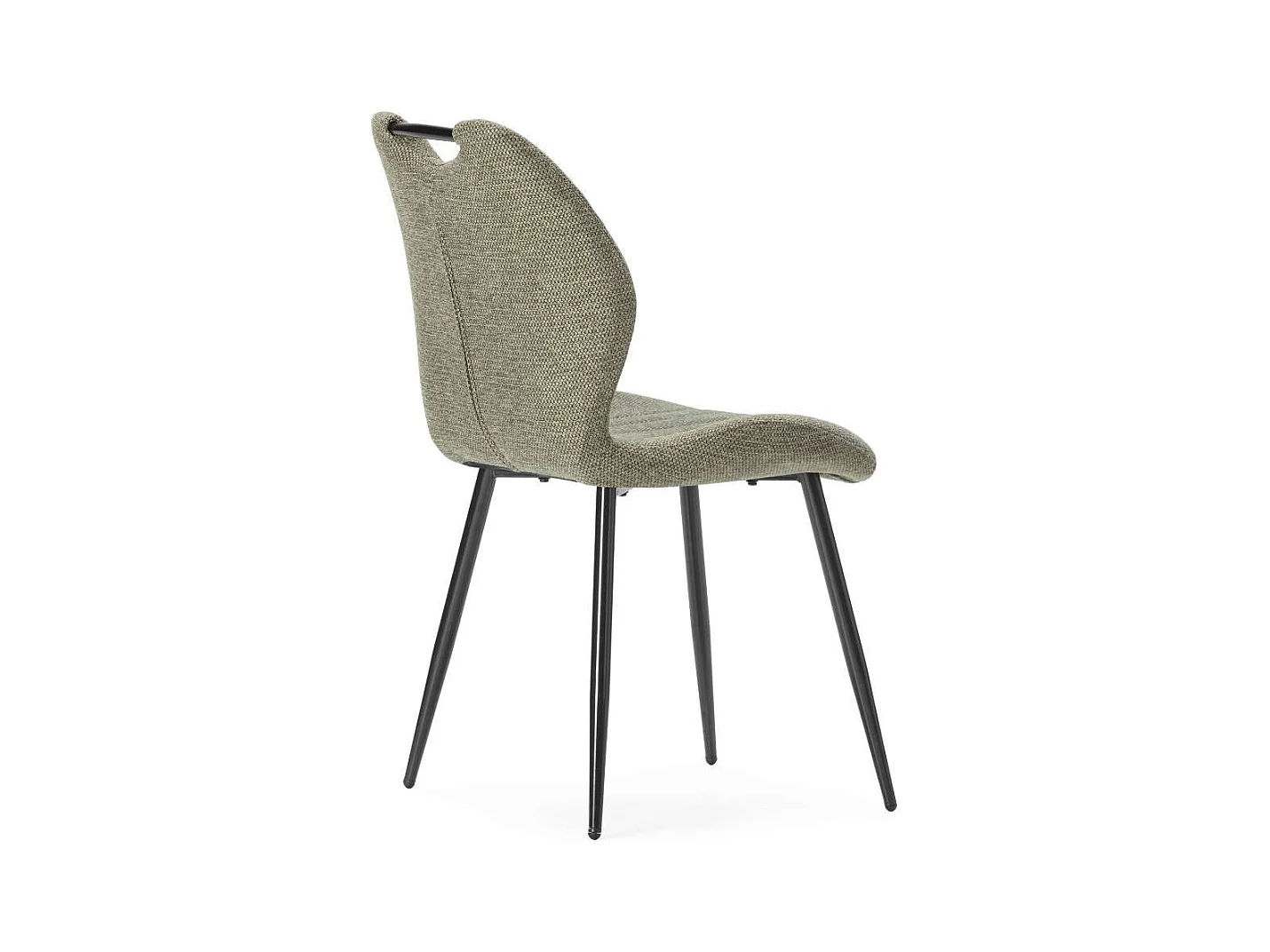 Pack de 4 sillas md-Omar tapizado textil verde/negro, 86cm(alto) 48cm(ancho) 58cm(largo)