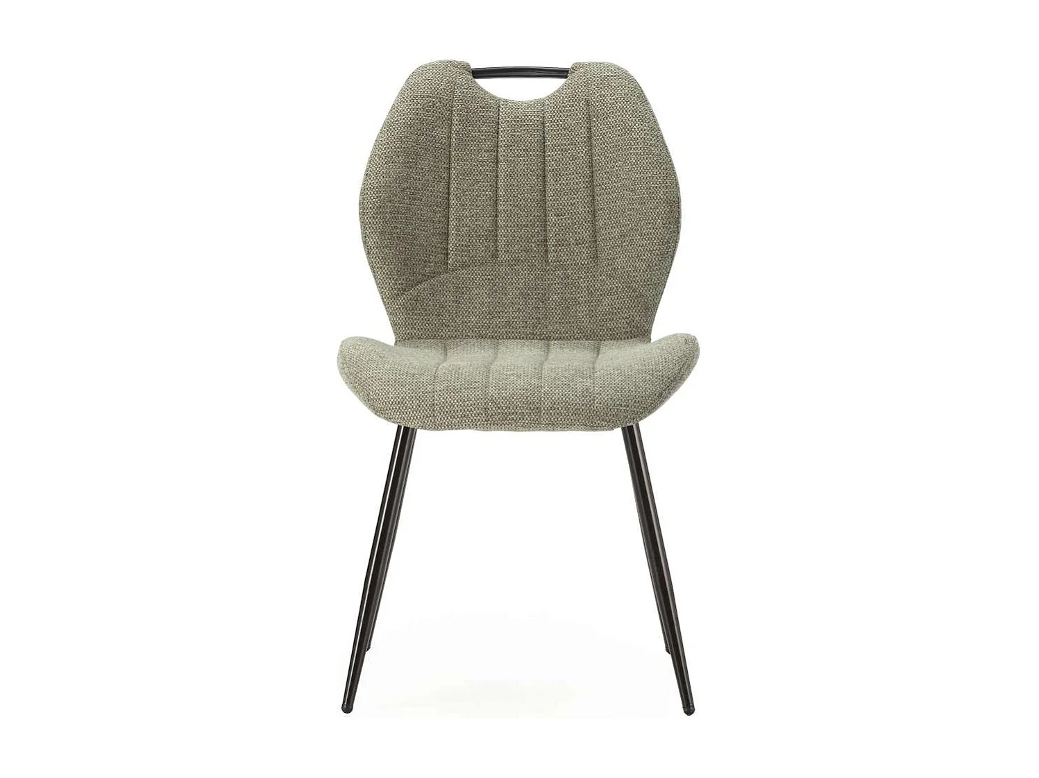 Pack de 4 sillas md-Omar tapizado textil verde/negro, 86cm(alto) 48cm(ancho) 58cm(largo)