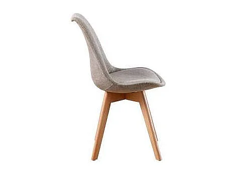 Pack 4 sillas Super Dereck tapizado en tejido marrón jaspeado, 42 cm(ancho) 81 cm(altura)