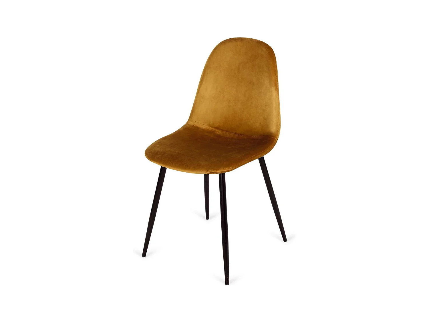 Pack 4 sillas modelo Córdoba tapizado Velvet Tela Dorado 43 cm(ancho) 86 cm(altura) 55 cm