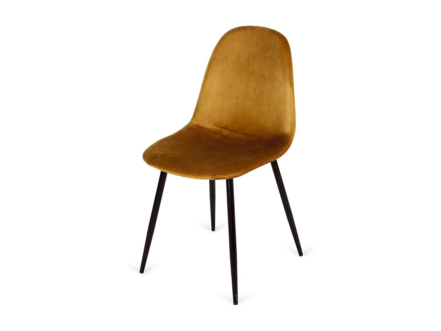 Pack 4 sillas modelo Córdoba tapizado Velvet Tela Dorado 43 cm(ancho) 86 cm(altura) 55 cm