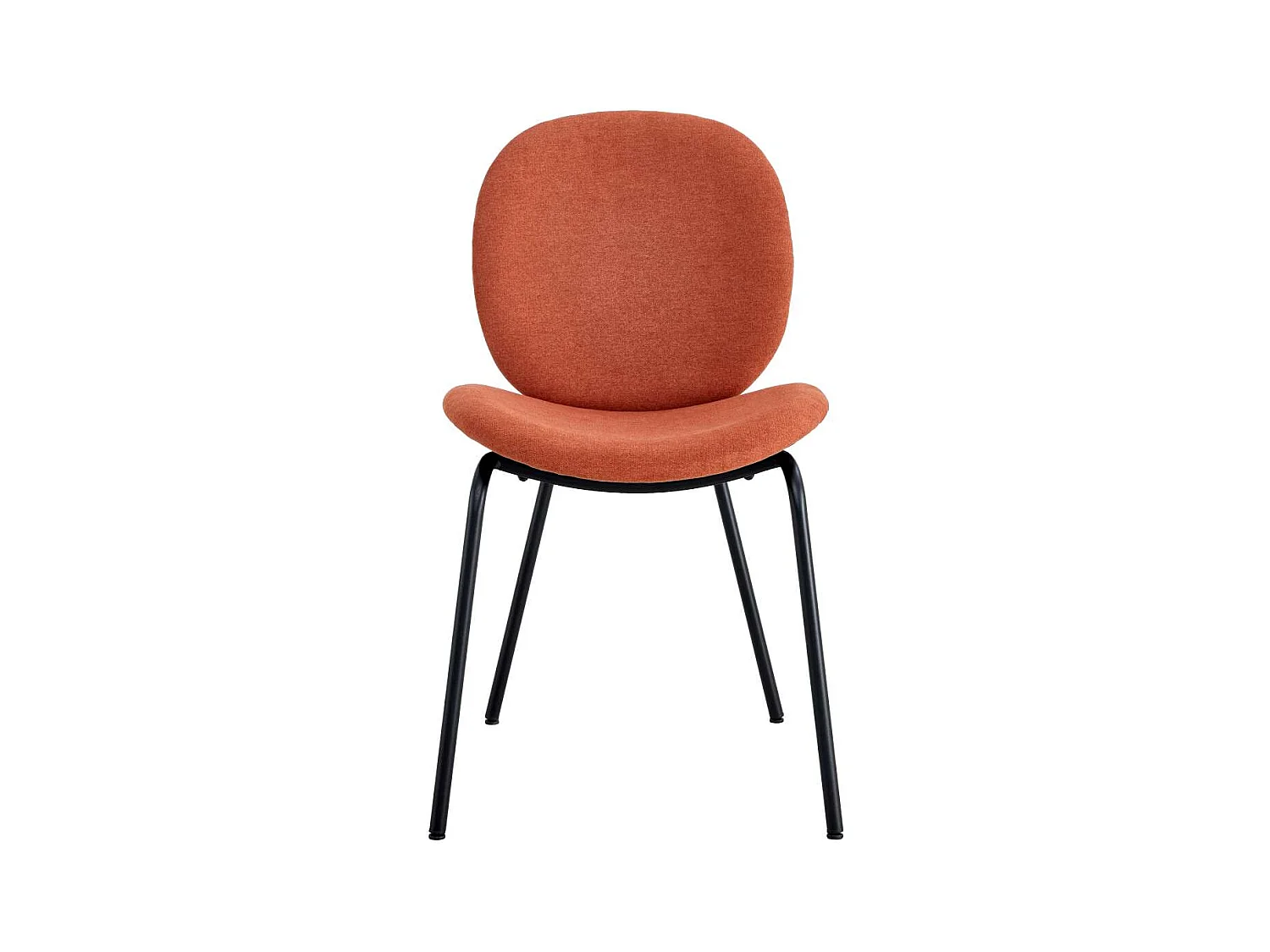 Pack de 2 sillas modelo Coro tapizado textil teja, 81.5cm(alto) 45cm(ancho) 57.5cm(largo)