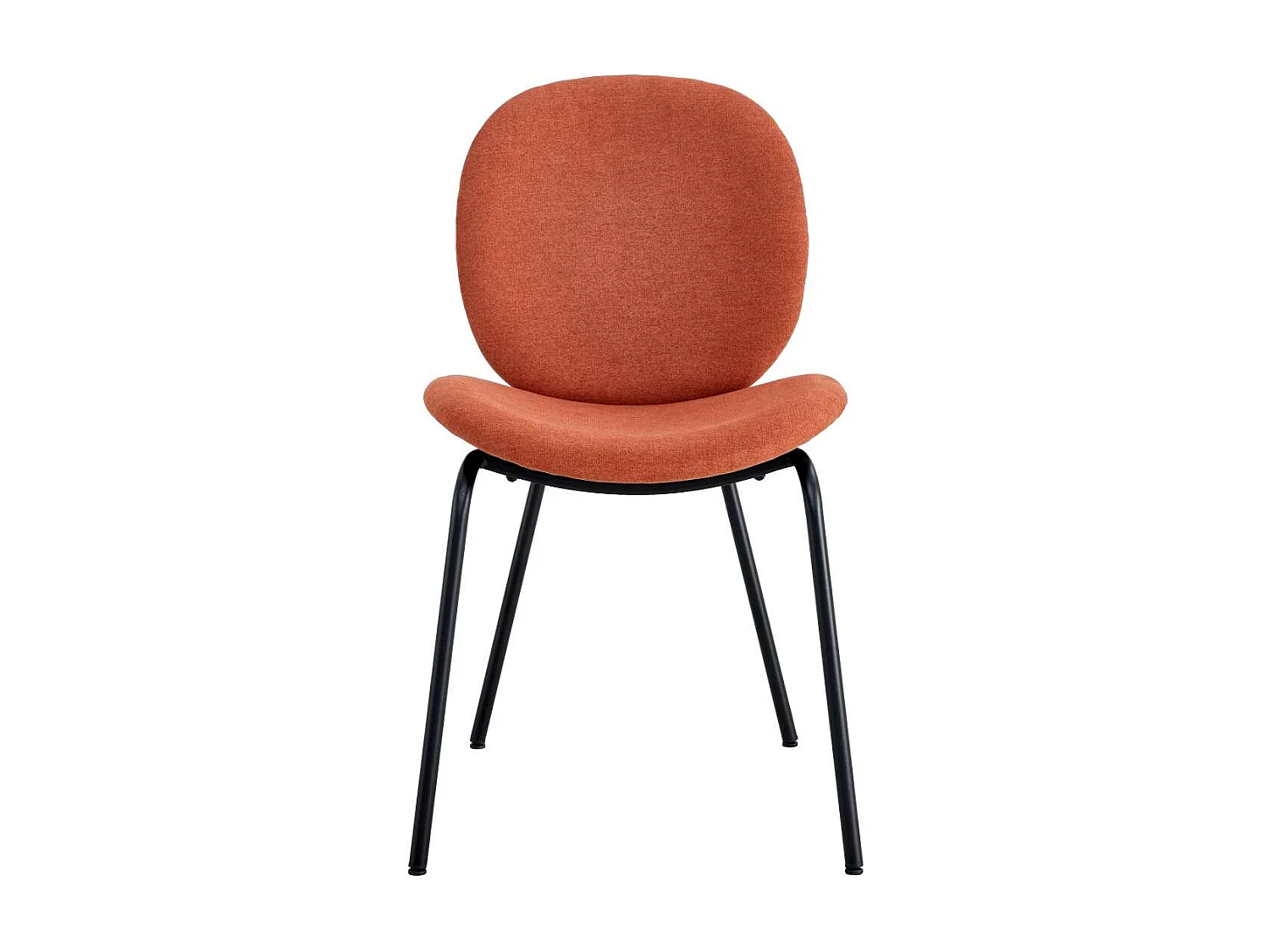 Pack de 2 sillas modelo Coro tapizado textil teja, 81.5cm(alto) 45cm(ancho) 57.5cm(largo)