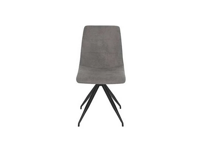 Pack de 4 sillas Alicante tapizadas en gris, 91 cm (alto) 46 cm (ancho) 51 cm (fondo)