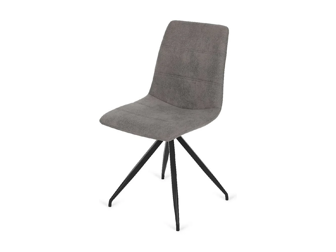 Pack de 4 sillas Alicante tapizadas en gris, 91 cm (alto) 46 cm (ancho) 51 cm (fondo)