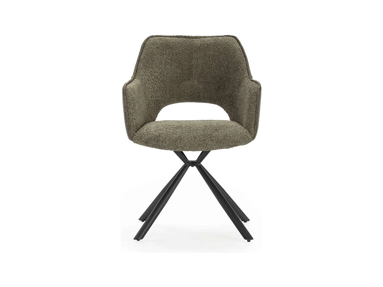 Pack de 2 sillones modelo Oliver tapizado textil verde, 81cm(alto) 60cm(ancho) 62cm(largo)