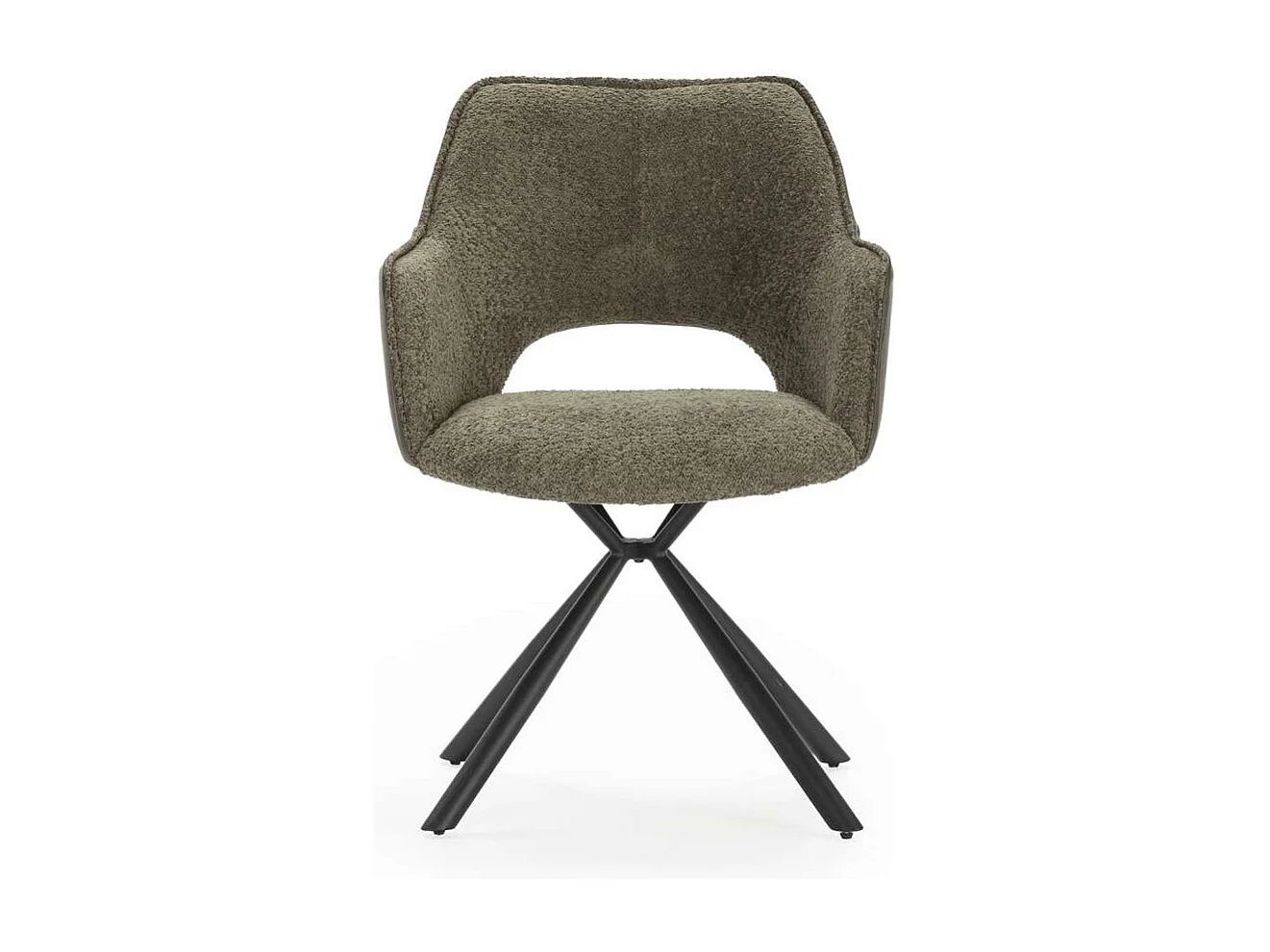Pack de 2 sillones modelo Oliver tapizado textil verde, 81cm(alto) 60cm(ancho) 62cm(largo)