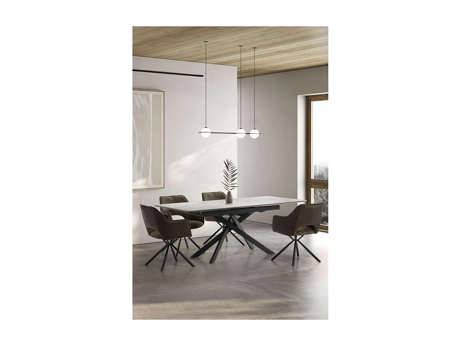 Pack de 2 sillones modelo Oliver tapizado textil verde, 81cm(alto) 60cm(ancho) 62cm(largo)