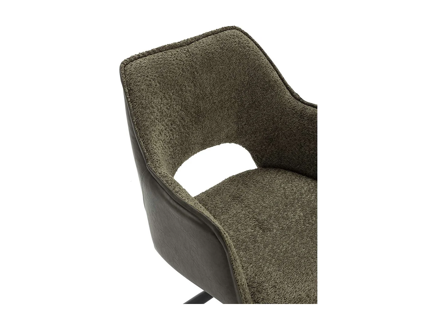 Pack de 2 sillones modelo Oliver tapizado textil verde, 81cm(alto) 60cm(ancho) 62cm(largo)