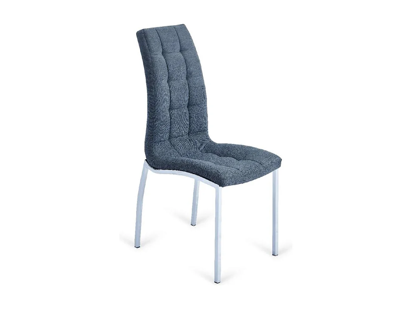 Pack 4 sillas San Sebastián tapizado en tela tipo lido gris oscuro. 96 cm (alto) 42 cm (a