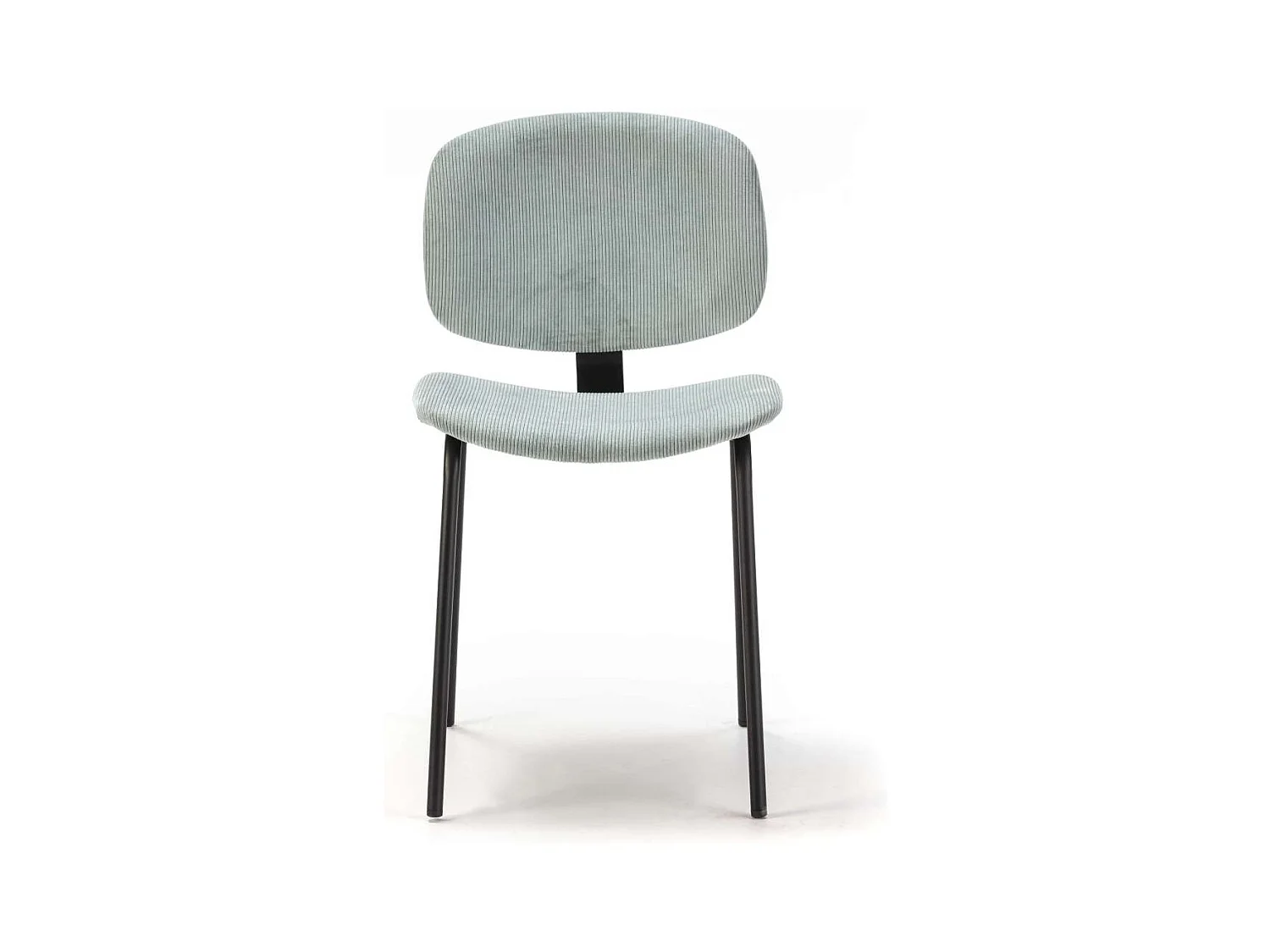 Pack de 2 sillas MARIO tapizadas en pana color aguamarina, 50/79cm(alto) 44cm(ancho) 51cm(