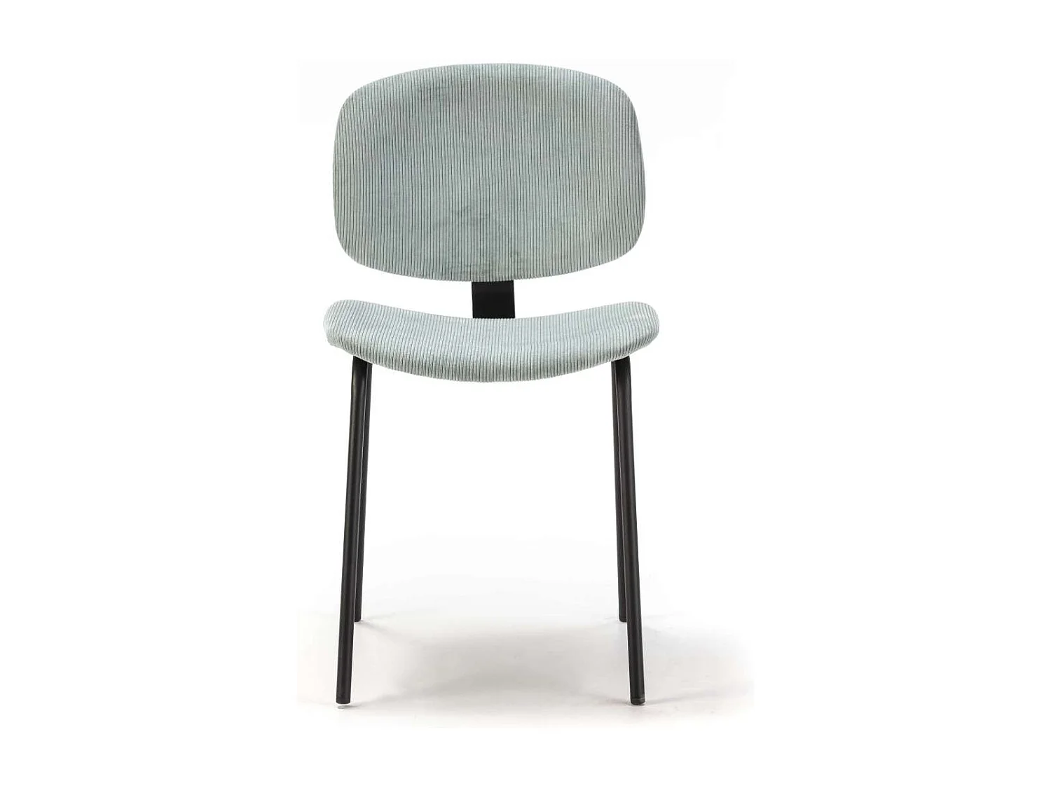 Pack de 2 sillas MARIO tapizadas en pana color aguamarina, 50/79cm(alto) 44cm(ancho) 51cm(