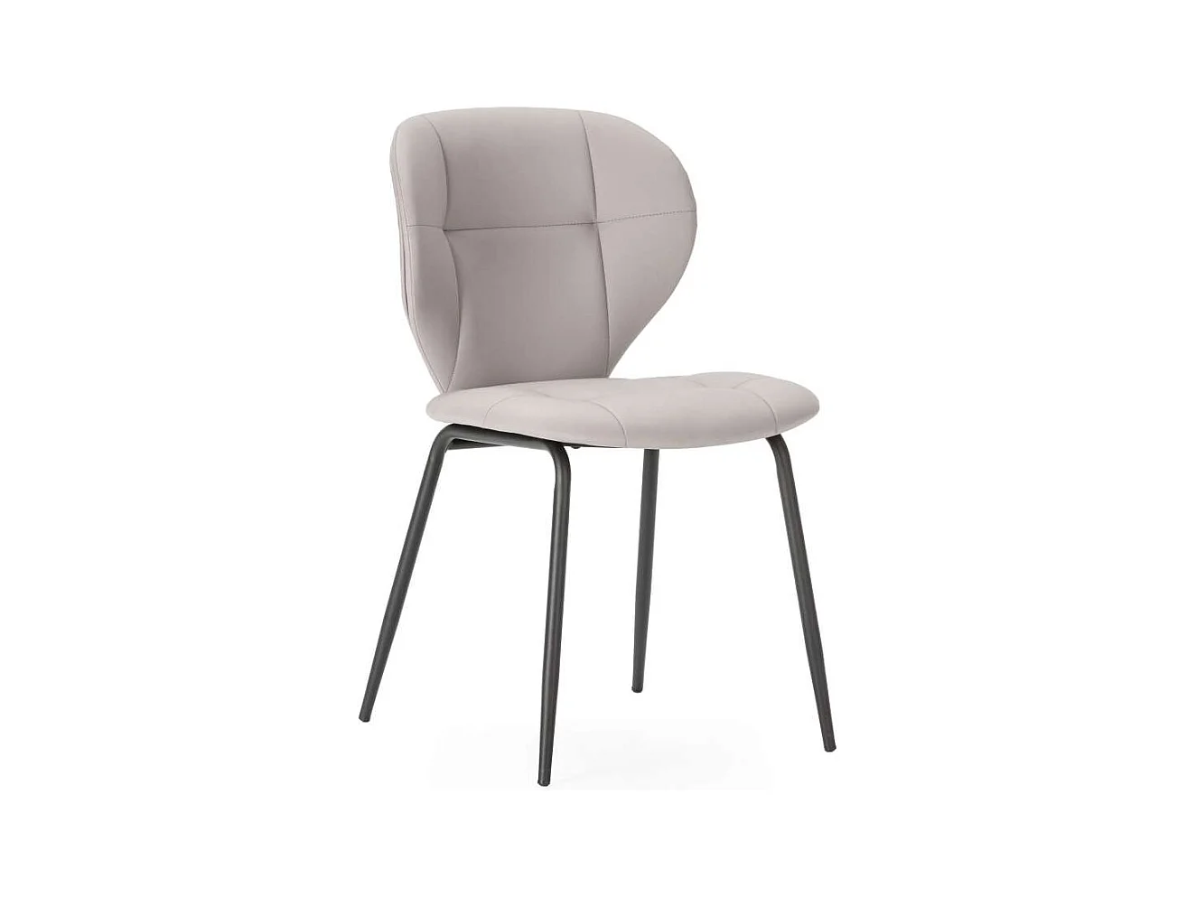 Pack de 2 sillas modelo Fauna tapizado polipiel beige, 83cm(alto) 50cm(ancho) 57cm(largo)