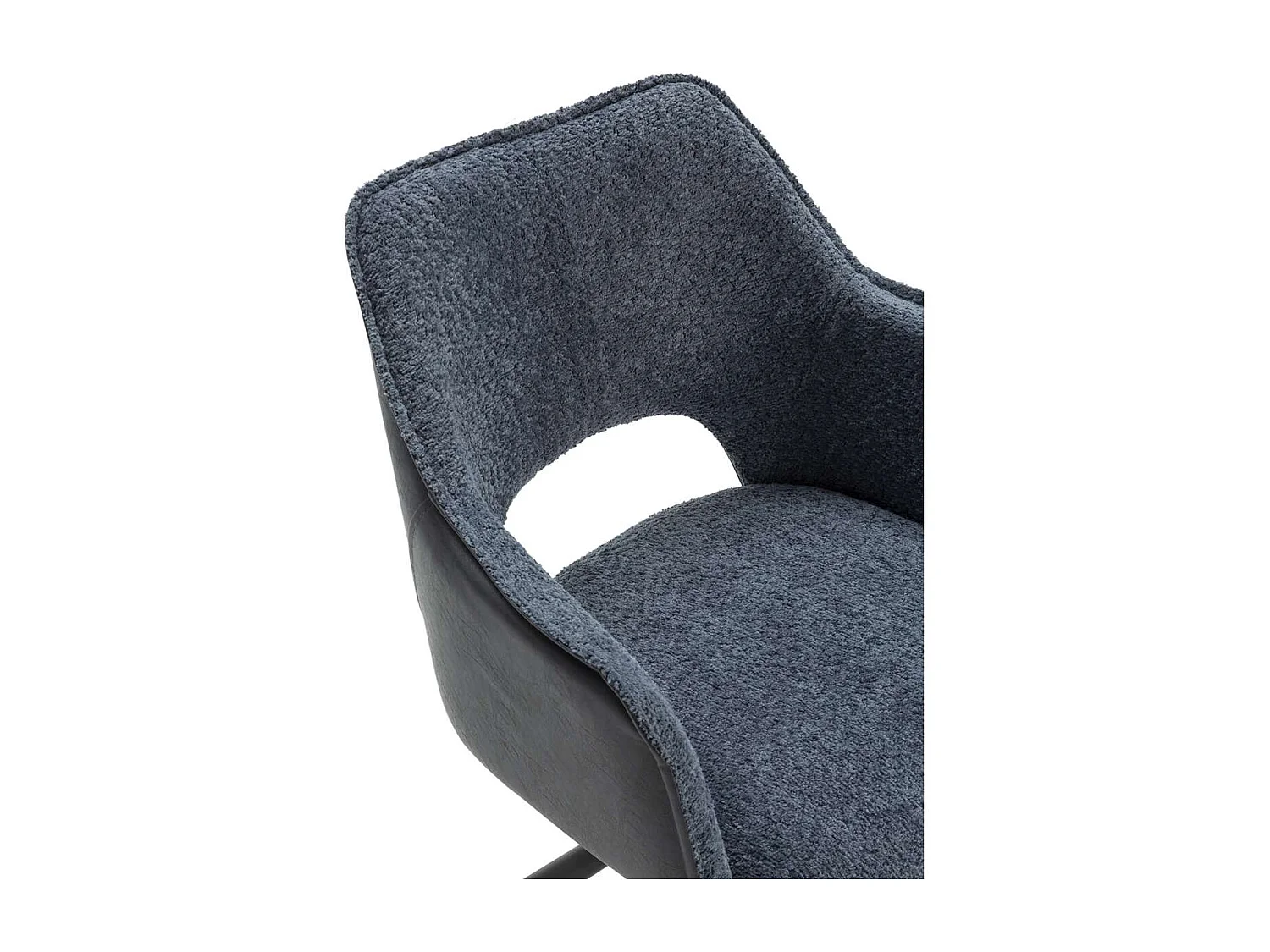 Pack de 2 sillones modelo Oliver tapizado textil azul, 81cm(alto) 60cm(ancho) 62cm(largo)